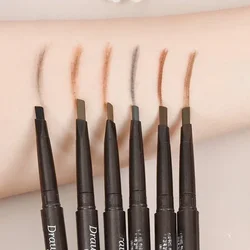 Double Head Eyebrow Enhancers Pencil Tattoo Waterproof Long Lasting Professional Brow Pen With Eyebrow Brush Natural Eye Makeup