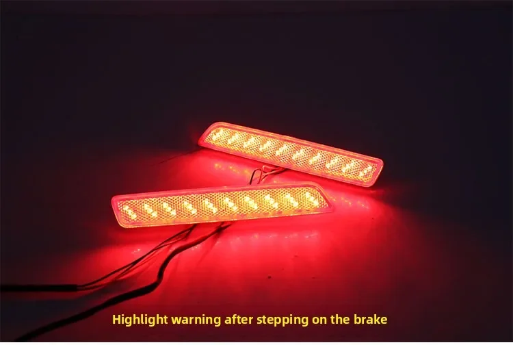 Car Led Rear Bumper Reflector Light DRL Dynamic Turn Signal Driving Brake Lights Warning Lamp For GWM Poer 2022 2023 2024 detail image 9