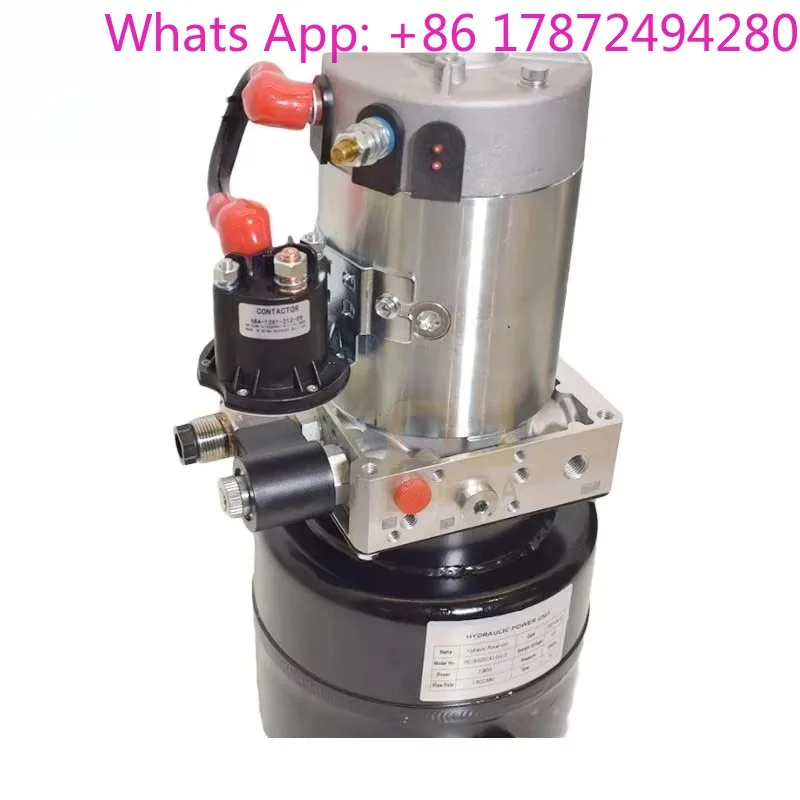 0.8KW 24V Hydraulic Power Pack Unit, 12V/24V/48V Motor Hydraulic Pump Station