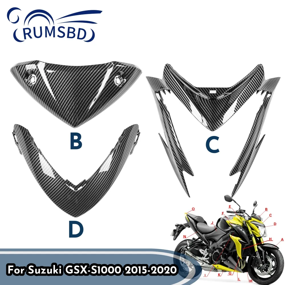 GSX-S1000 Motorcycle Front Headlight Cowl Headlamp Upper Nose Cover Fairing For Suzuki GSXS1000 GSX S1000 2015-2020 Accessories