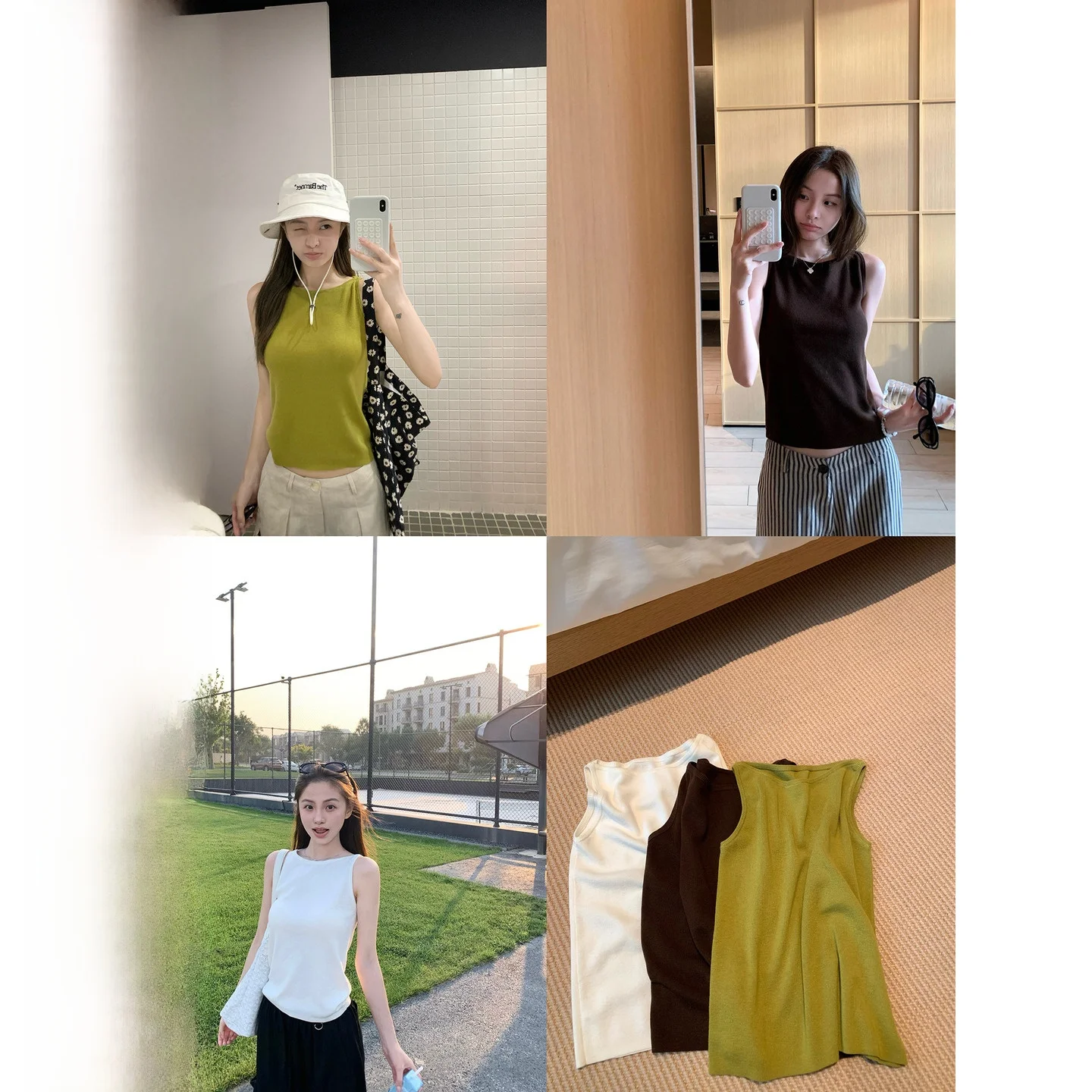 

YUYUREAL Basic Svel Vest – Женская модная универсальная облегающая футболка-топ для повседневной носки, полиэстер