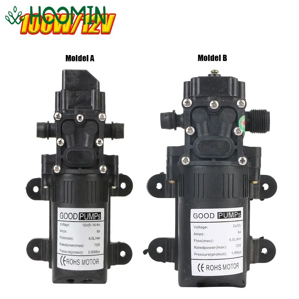 

Micro High Pressure DP-537 12V 220V Agricultural Car Wash 130PSI 5.5L/min Electric Water Pump Diaphragm Water Spray