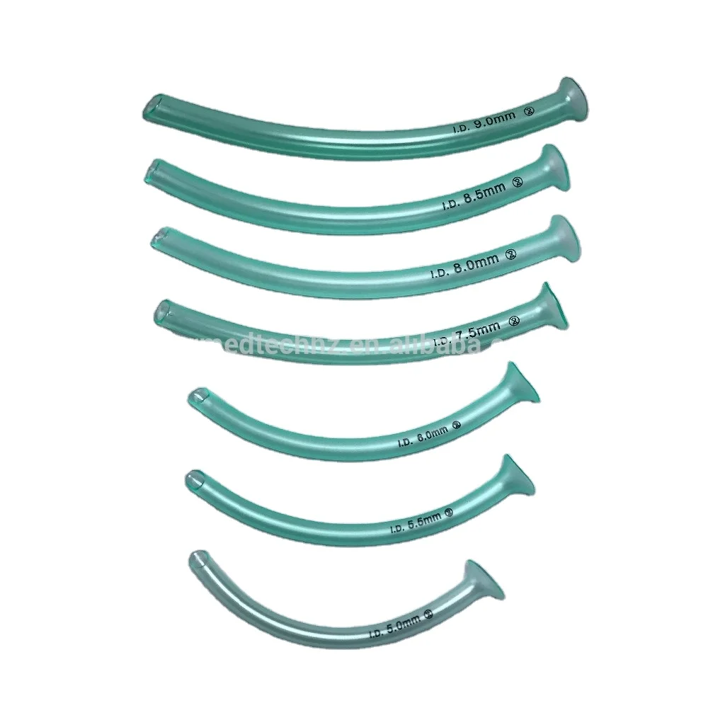 Support  ODM Service Non-toxic Latex Free PVC Single Use  Soft Disposable Naso-pharyngeal Airway,NPA with Different Sizes