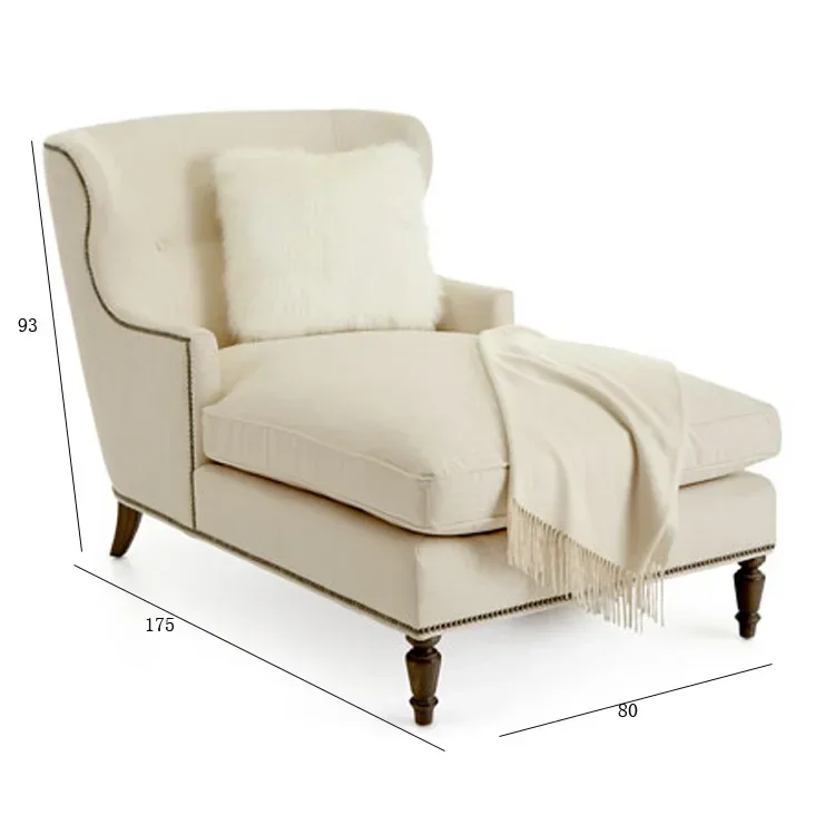 أريكة محظية من القماش الأمريكي، أريكة بسيطة لغرفة المعيشة، سرير الأميرة، غرفة النوم، كرسي الترفيه #6