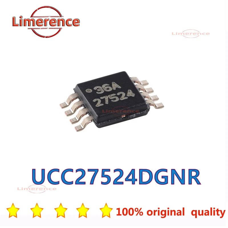 

10PCS 100%New Original UCC27524DGNR UCC27524 27524 TSSOP-8 Gate driven IC