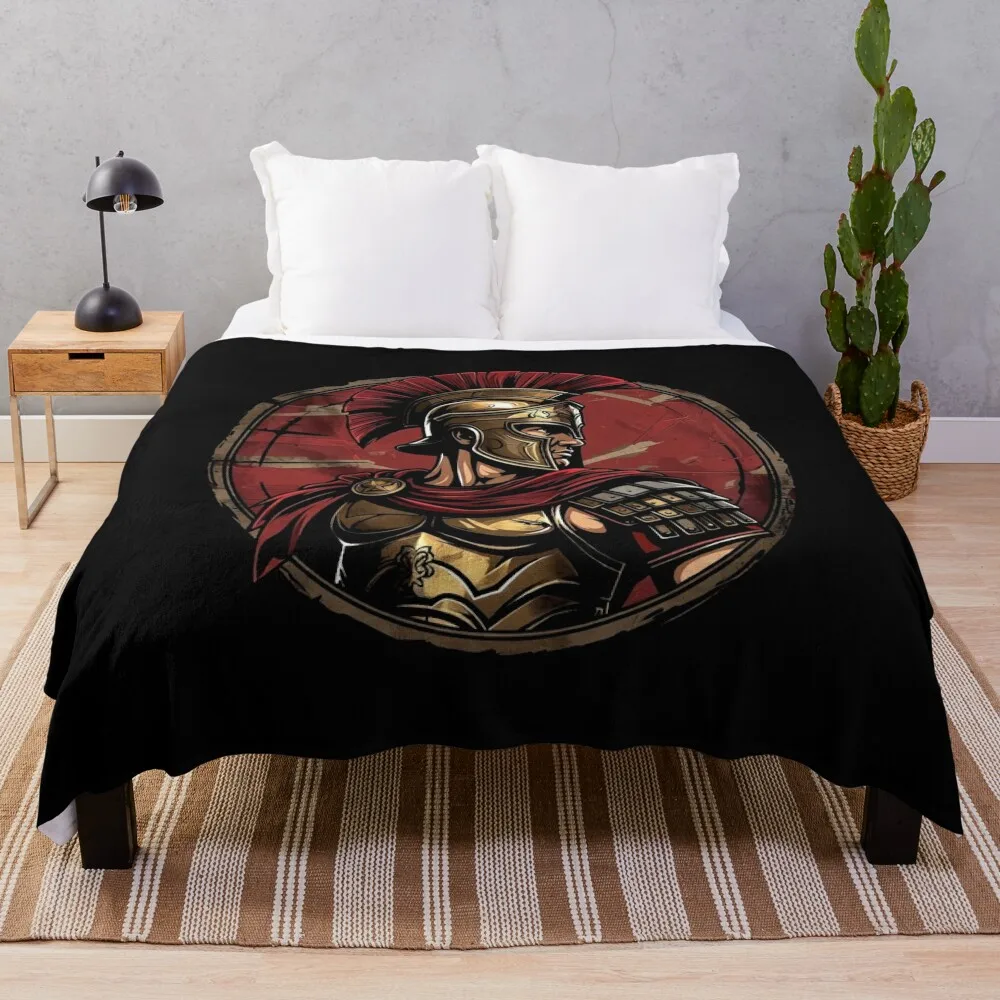 Roman Soldier Throw Blanket Beach Luxury Cute Plaid Extra Large Throw Blankets