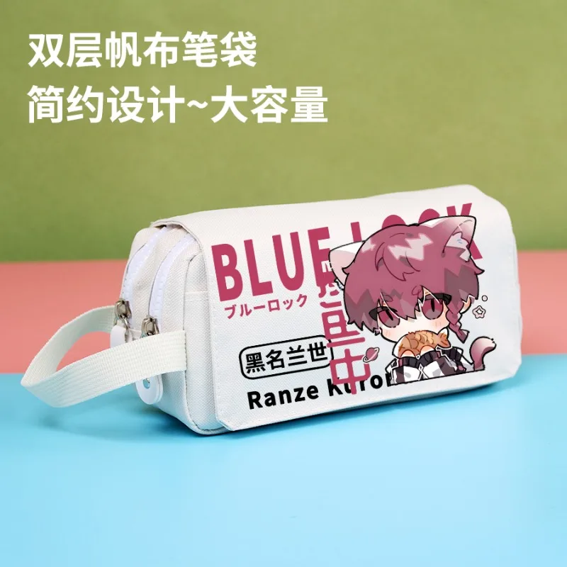 Anime BLUE LOCK Cos Kunigami Rensuk Itoshi Sae Bachira Meguru Chigiri Hyoma ecc. Astuccio regalo Unisex semplice di grande capacità