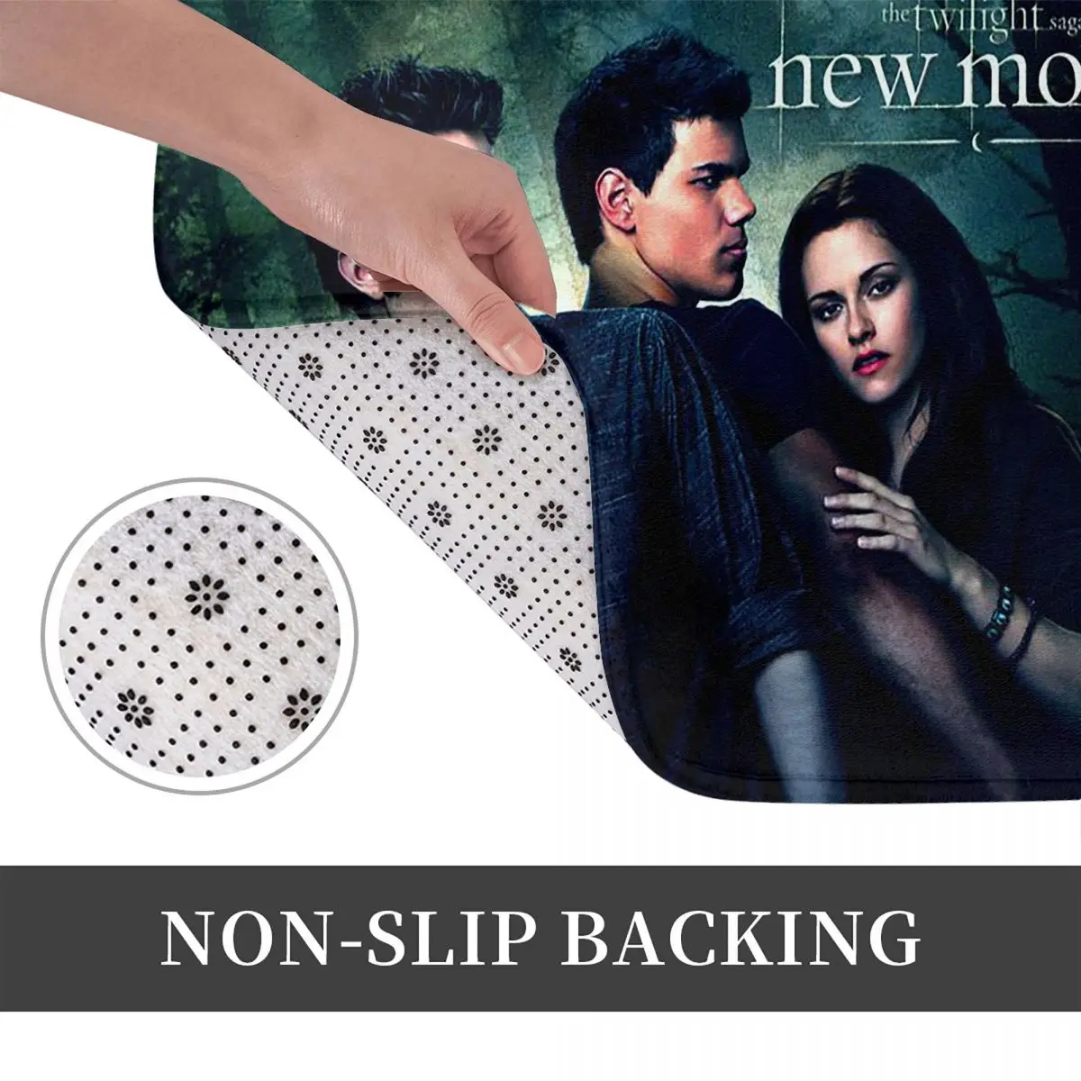The Twilight Saga Edward Cullen Anti-slip Doormat Floor Mat Carpet Rug for Kitchen Entrance Bathroom Living room Footpad Mats