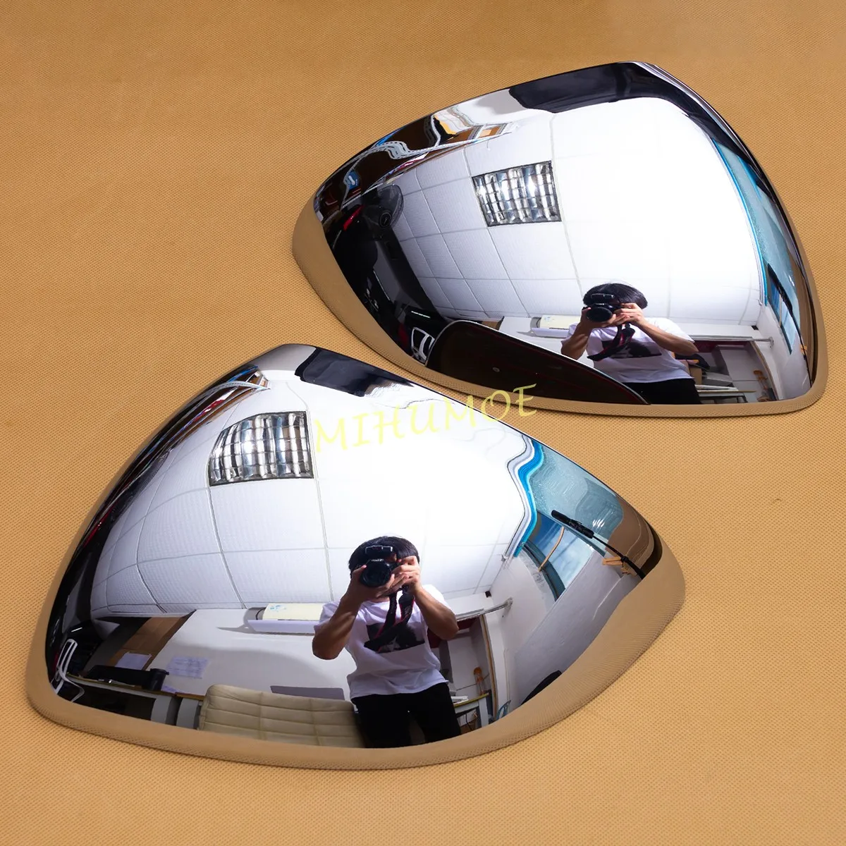 Chrome Exterior Rearview Mirror Cover Overlay For 2022 2023 Mercedes-Benz C-Class W206 S206 C200 C220 C300 C43 AMG