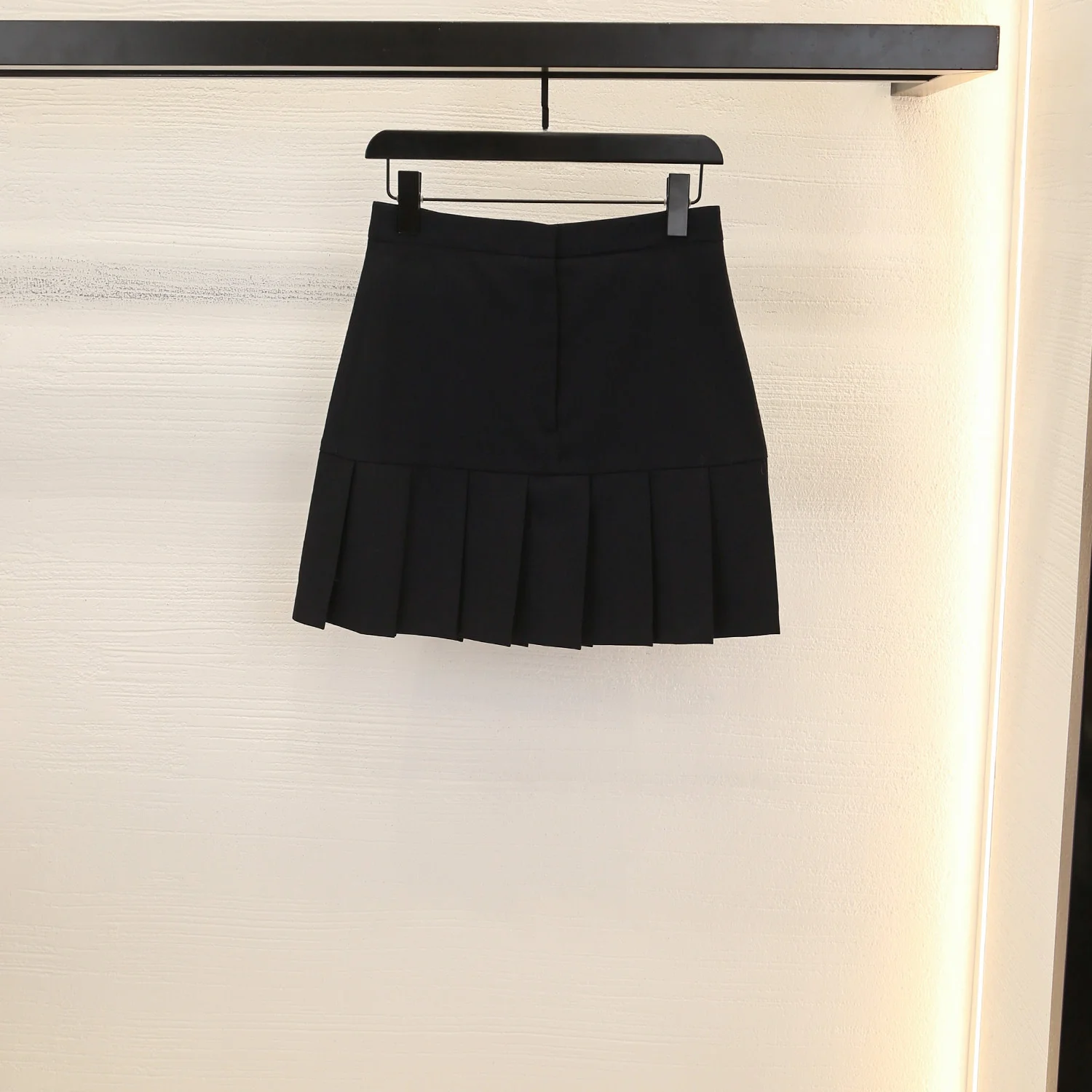 

MaSandeS Autumn Winter New Commute Simple Sle High Waist Bla Bodycon Pleated Skirt ort f Length A-Line Skirt