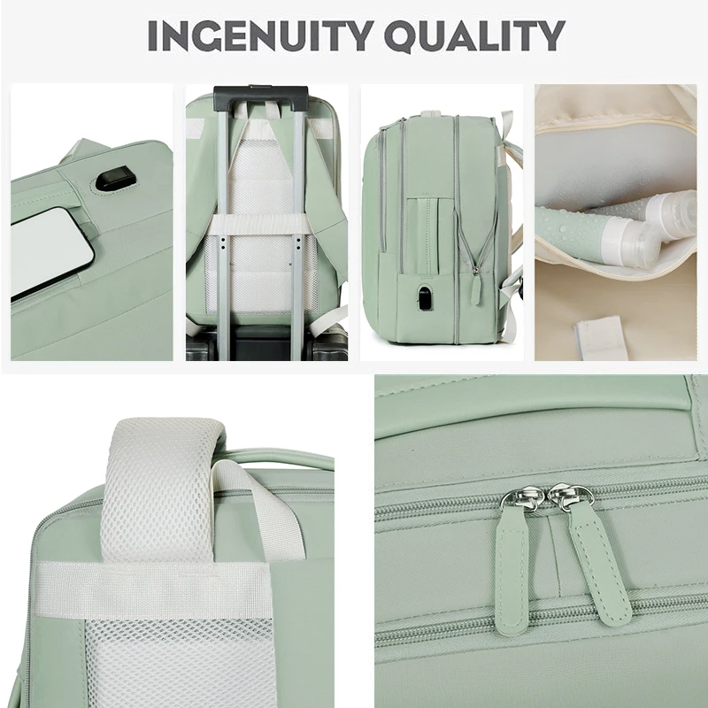 حقيبة ظهر للسفر للأعمال، حقيبة ظهر للكمبيوتر ذات سعة كبيرة، حقيبة ظهر للكمبيوتر المحمول، حقيبة ظهر للتنقل ورحلة العمل للرجال