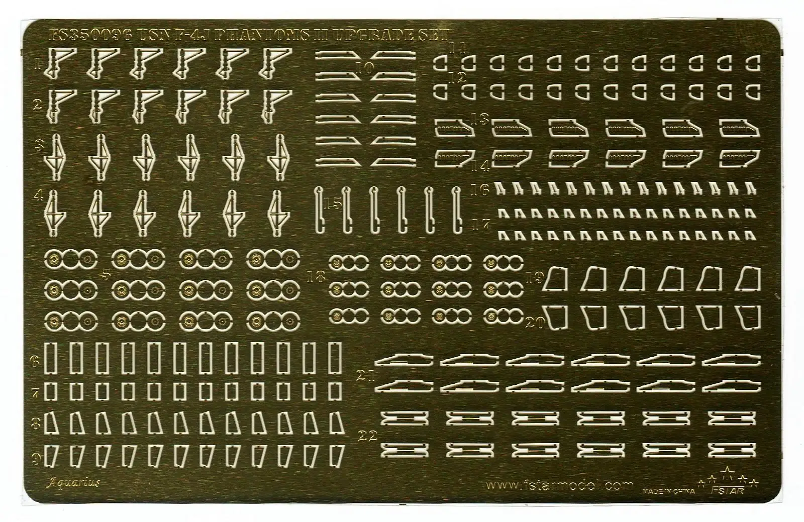 

Five star 1/350 FS350096 Modern US Navy F-4J Phantoms II Upgrade Set (for 6 set)