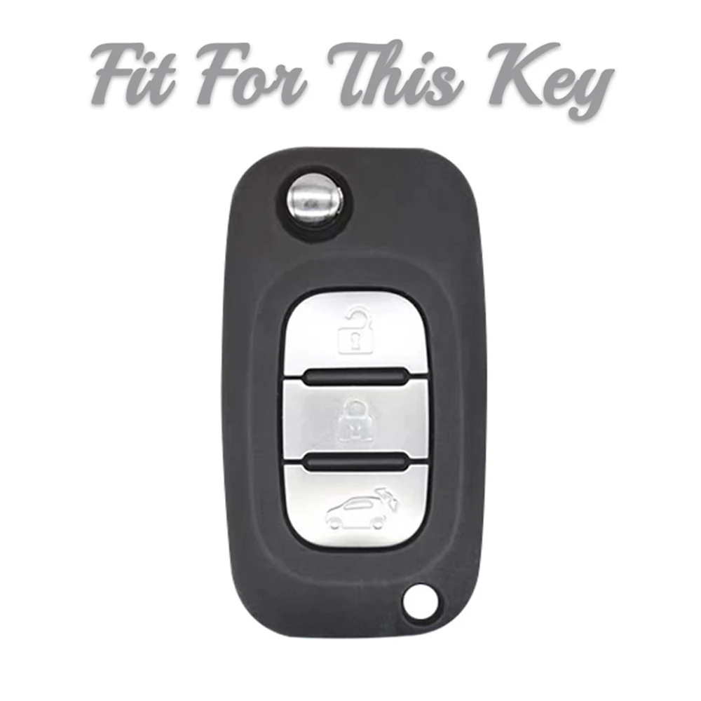 TPU 3 Buttons Key Case Cover For LADA Vesta Granta XRay Kalina Priora Sedan Sport For Renault Fluence Clio Megane For Mercedes