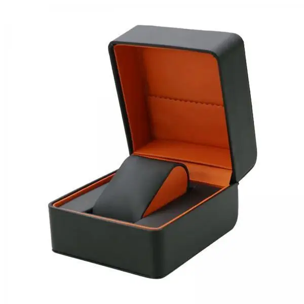 Watch Organizer Single Slot PU Leather Case Jewelry Bracelet Storage Box for Mother’s Day Valentine’s