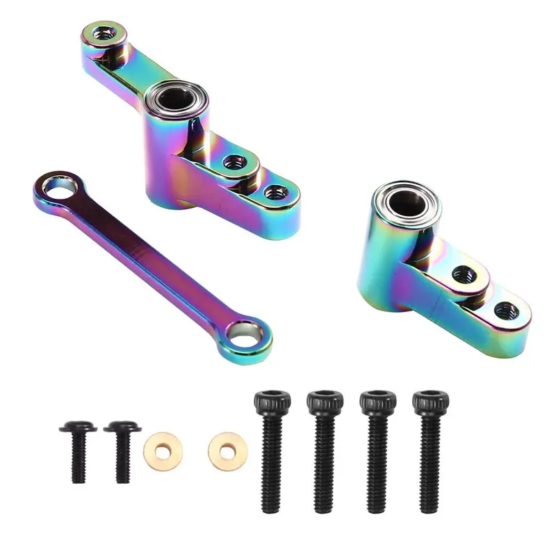 مجموعة توجيه أمامية صديقة للبيئة + مجموعة محامل لترقية سيارة RC - تعمل على موديلات MJX 1/14 14301/14302 14303 14304 ملحقات #4