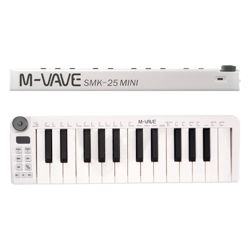 M-vave-teclado MIDI SMK-25, dispositivo recargable de 25 teclas, instrumento de Control MIDI, portátil, USB