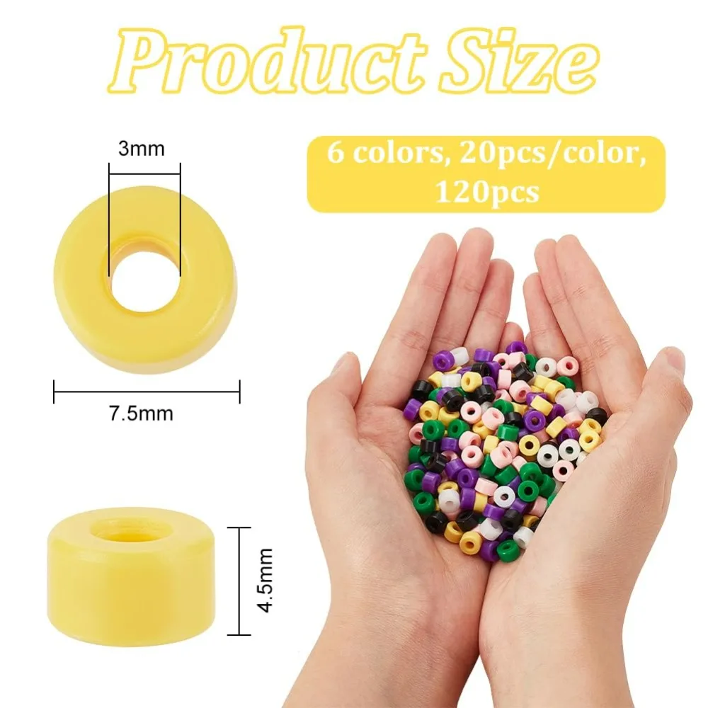 120Pcs 6 Colors Nail Drill Bits Caps 7.5x4.5mm Flat Round Protector Caps 3mm Hole Nail Tech Supplies Plastic Electric Nail Filer