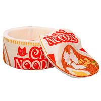 Ramen Noodle Cat Bed Noodle Bowl Soft Pet House All-Season Pet Kennel With Removable Cushion For Small Medium Large Dogs