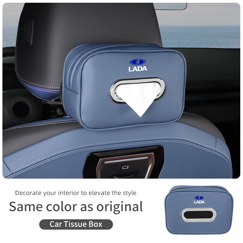 

Car Tissue Rack Universal Napkin Box Storage Interior Accessories For Lada Vesta Niva Samara Kalina Largus Priora Xray Granta