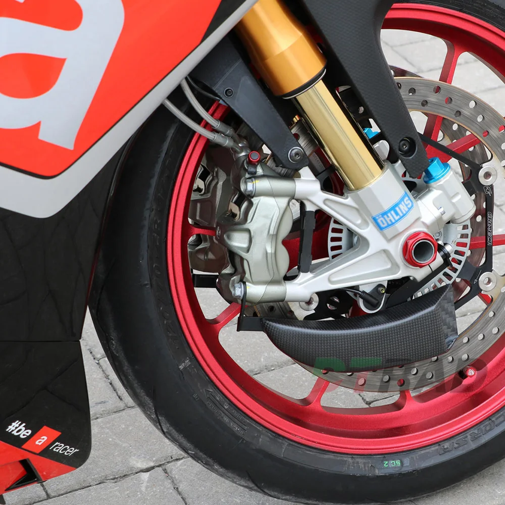 For APRILIA RSV4 1100 FACTORY 2019-2025 RSV4 R RR RF Factory APRC Motorcycle Front Brake Disc Carbon Fiber Cooling Ducts