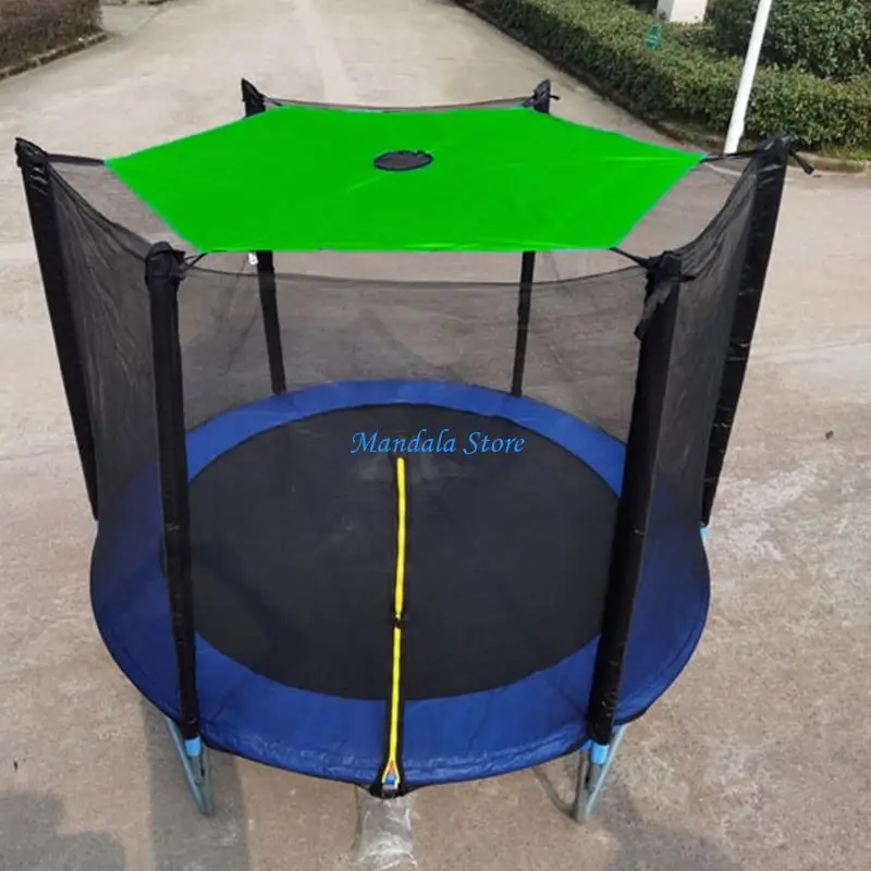 

U2JC Trampoline Canopy Sun Blocking Oxford Fabric With Windproof Design Outdoor Use