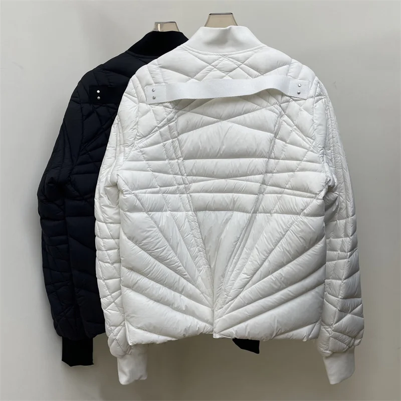 Dames winterjas Nieuw 90 ganzendons gevuld donsjack voor de winter 2025, gewatteerde donsjas met honkbalkraag, y2k donsjassen