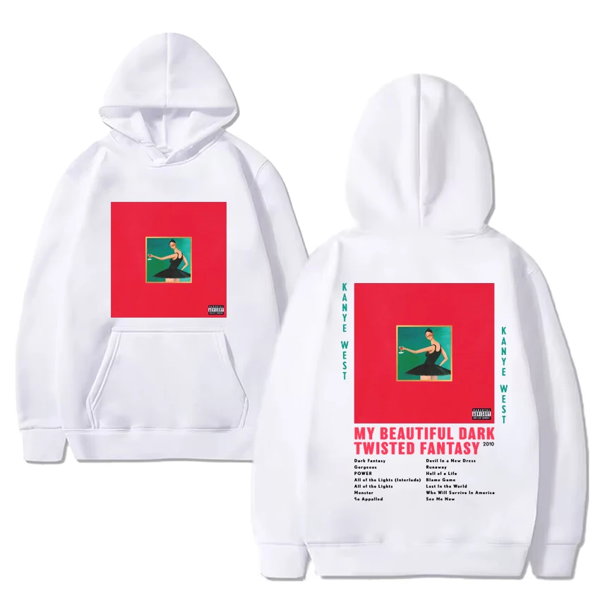 Kanye West My Beautiful Dark Twisted Fantasy New Hoodie Men Women vintage Hip Hop streetwear Unisex Fleece Long sleeve pullover