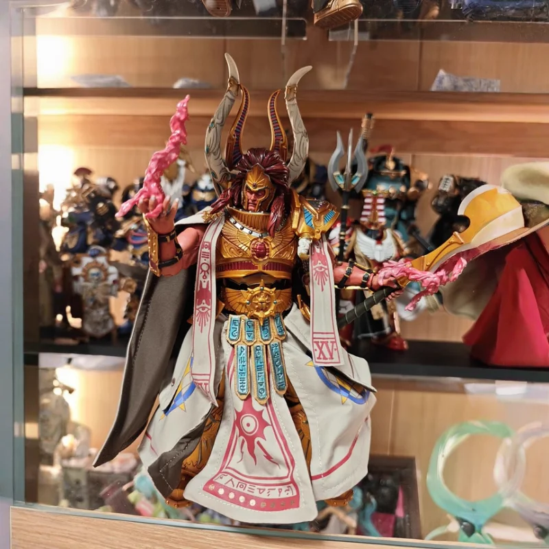 Dark Source 30K Magnus The Red Primarch Action Figure Thousand Sons Legioen met Cape 15th Legion Collectible Model Toy mantel