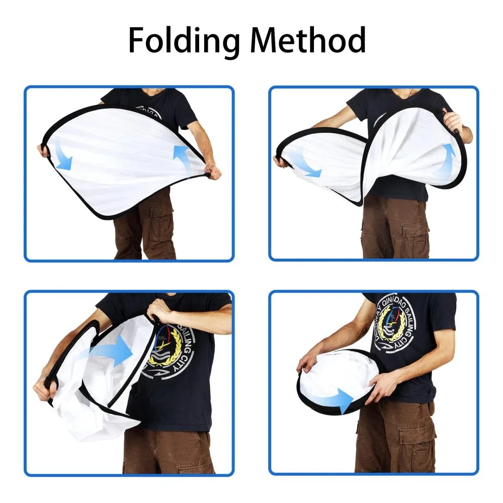 Selens 30CM Photography Reflector Portable Collapsible Light Diffuser Handhold Reflector For Light Stand Live Portrait