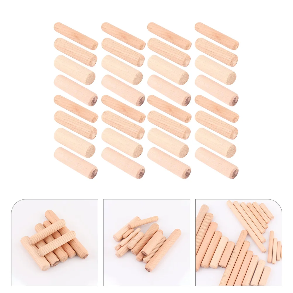 

400 Pcs Plug Log Wooden Dowel Rods Crafts Cake 400X120X120CM Sticks Dowels for Crafting