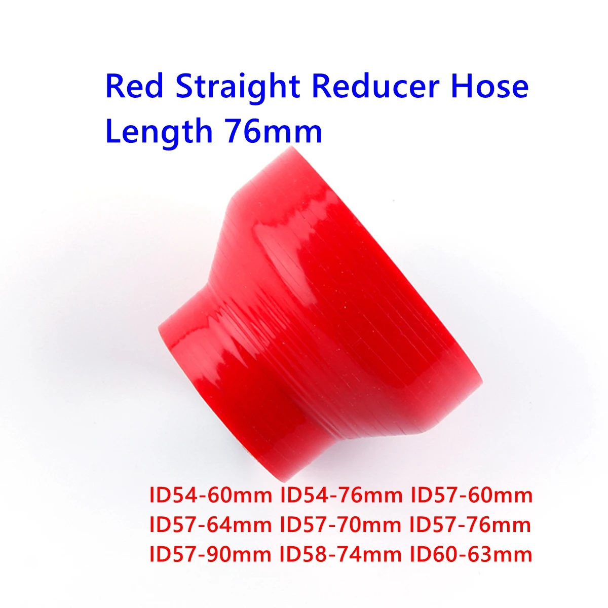 

Red 76mm Length Straight Reducer Pipe General Coolant Intercooler Silicone Hose ID 54mm 57mm 60mm 64mm 76mm 90mm 3 Or 4 Ply