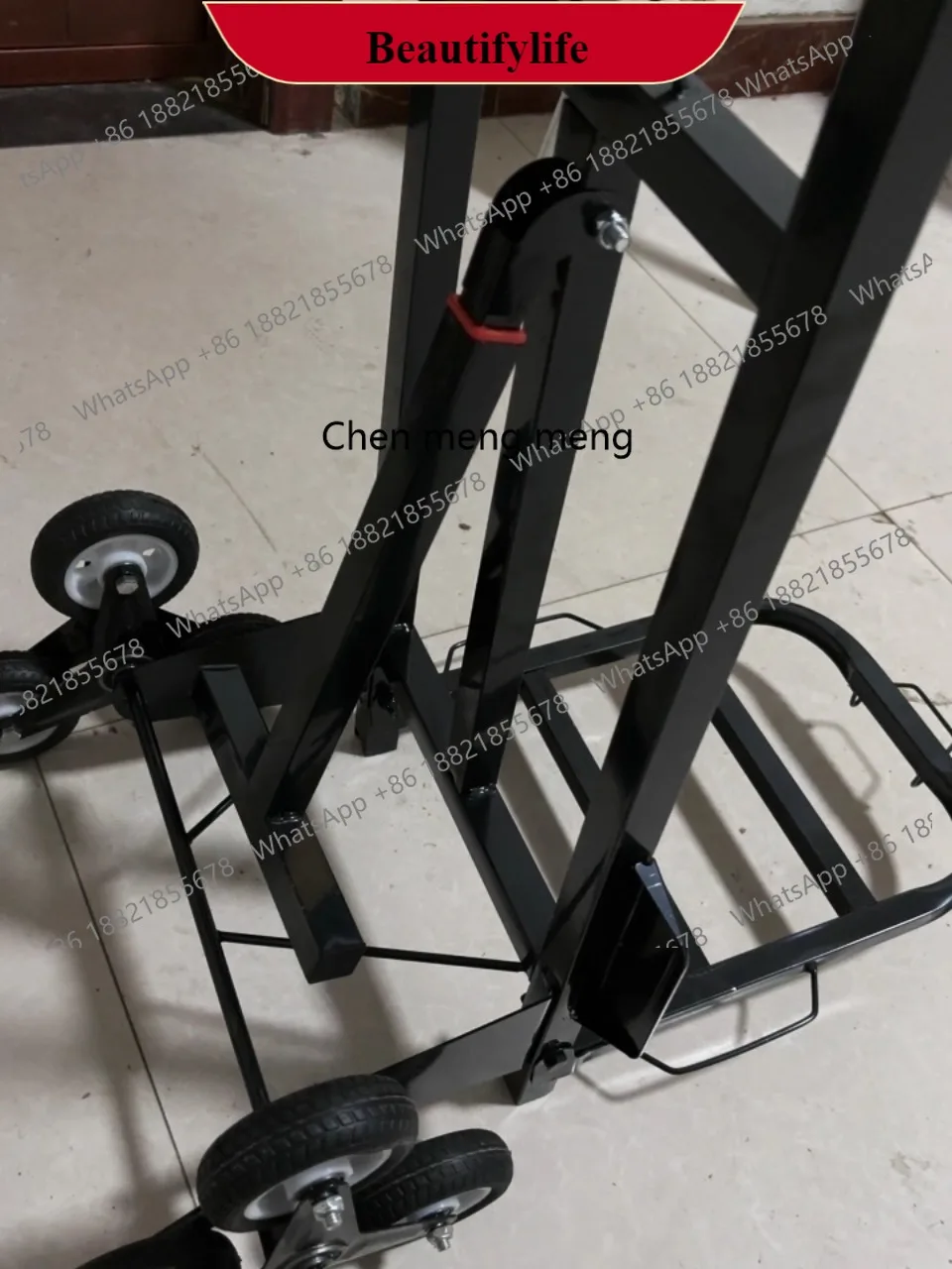 z189 Multi Function Push Cart Lightweight Aluminum Design Collapsible For Grocery Shopping Campus Use