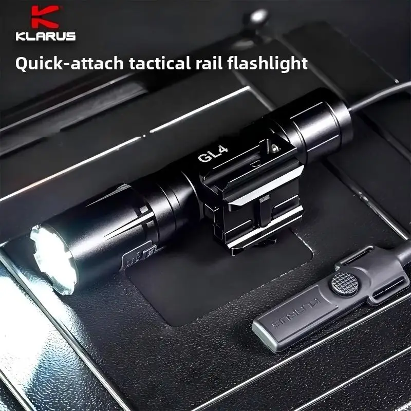 

Перезаряжаемый тактический фонарь Klarus GL4 3300 лм с съемным креплением на направляющую и дистанционным выключателем + аккумулятор 21700
