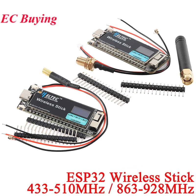 ESP32 Wireless Stick SX1262 LoRa WIFI BLE Development Board LoRAWAN 433-510MHz/863-928MHz Meshtastic Mesh Network For Arduino