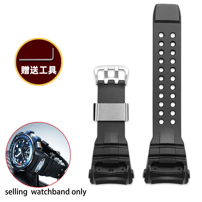 

Waterproof Silicone Bracelet for Casio G-SHOCK Navigation Series 5477 Resin Watch Strap GWN-Q1000 Silicone Bracelet Accessories