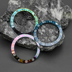 12 Hour Bezel Insert 38mm*30.5mm Multicolour Sloping SKX007 Ceramic Bezel Insert Fit SKX007 SKX009 SRPD Watch Accessories Parts