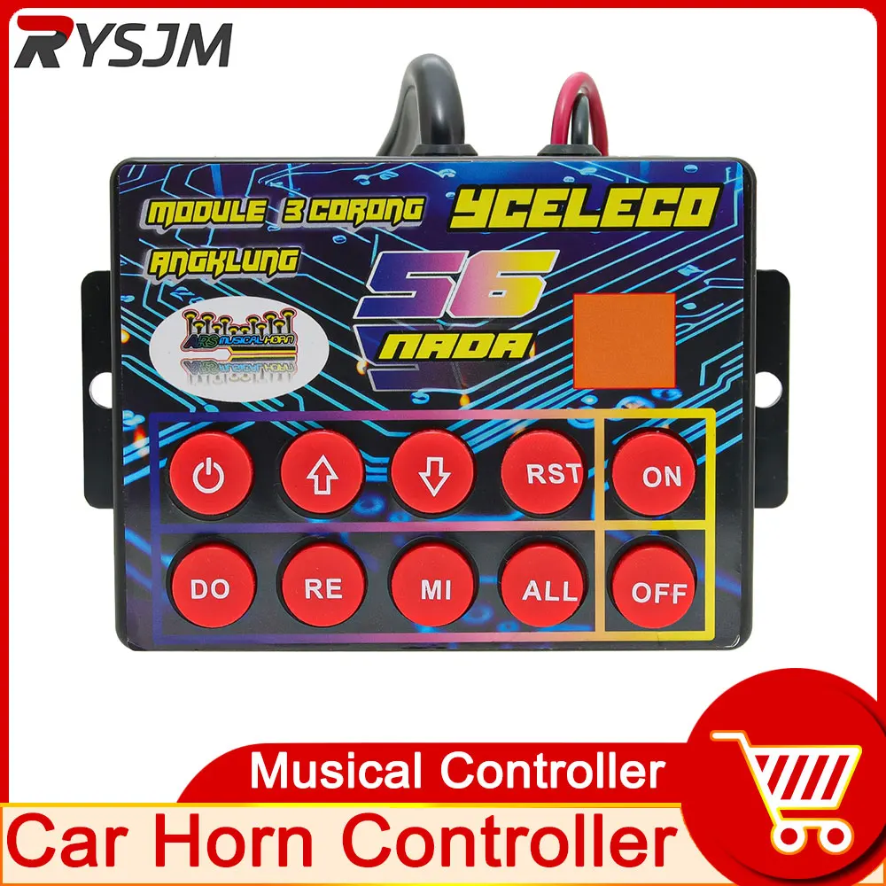 Horn Controller Musical Controller Button 12V-24V Sound Musical Electronic Pro Horn Speaker Sound Control For Car Customized