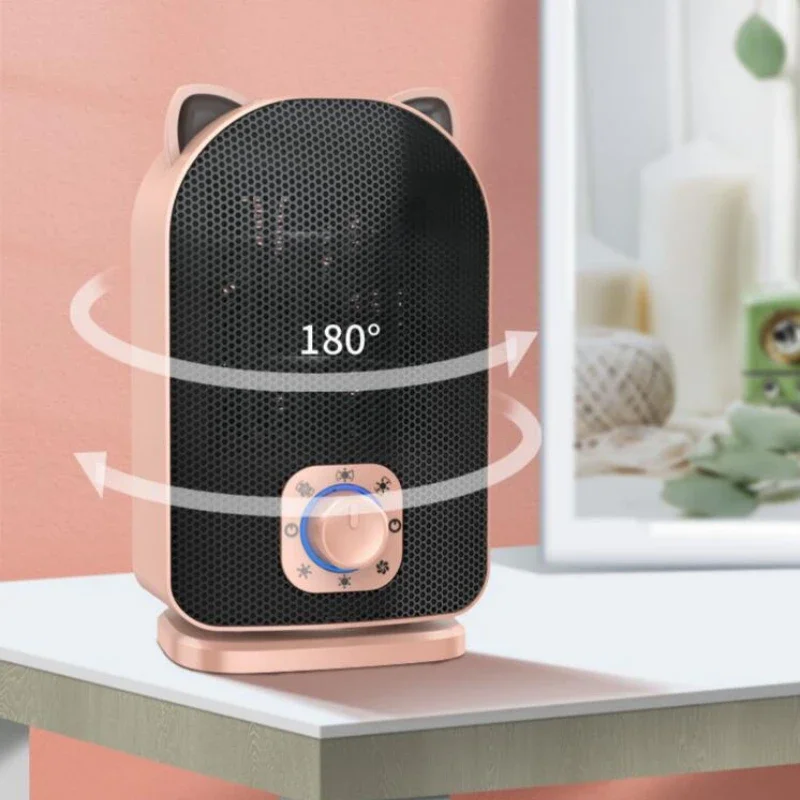 سطح المكتب المنزلي الصغير الكهربائية دفئا توفير الطاقة مكتب صغير غرفة نوم الحرارة السريعة سخانات المنزل السيراميك التدفئة سخان الحمام