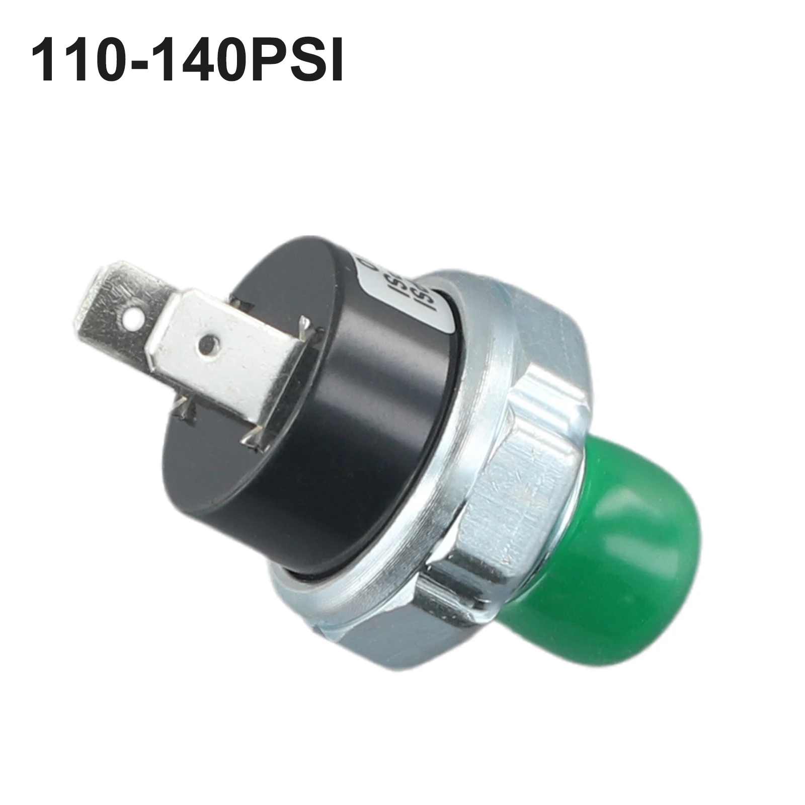 Interruptor de Control de presión de aire de rosca macho 1/4-18 NPT, interruptor de válvula de compresor de aire de 110-140PSI, ideal para bocina de aire y suspensión neumática