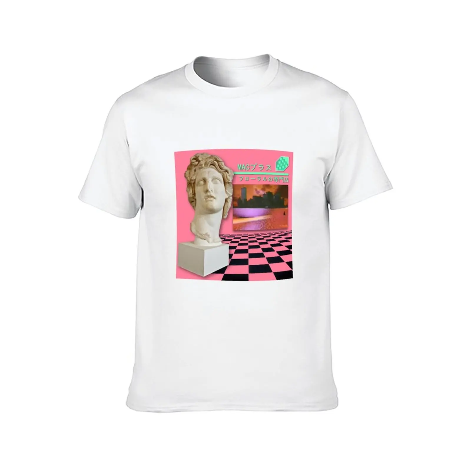 Macintosh Plus: Floral Shoppe [vaporwave] T-Shirt men t shirt cotton 100% man t shirts for men casual T-Shirt