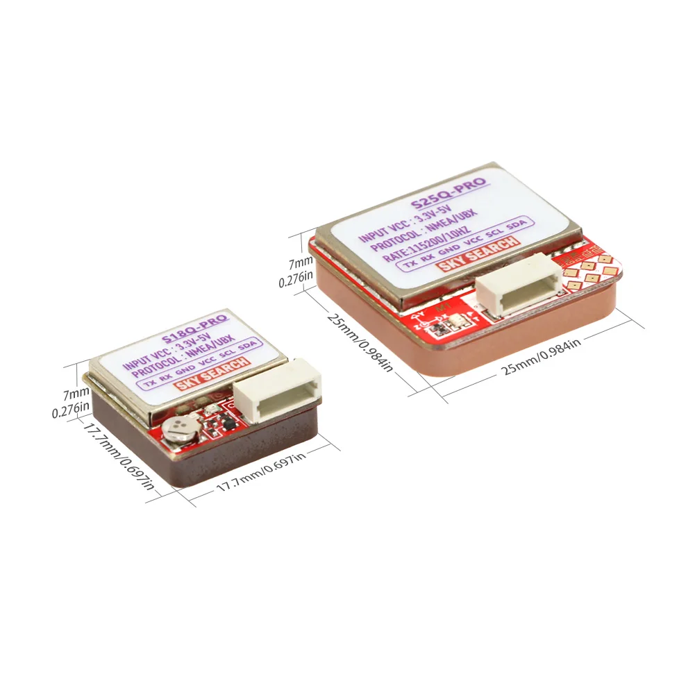 SKY SEARCH S18Q-Pro S25Q-Pro U-Blox GPS พร้อมเข็มทิศ รองรับ Betaflight Inav APM PIX4 สำหรับอะไหล่โดรน RC FPV