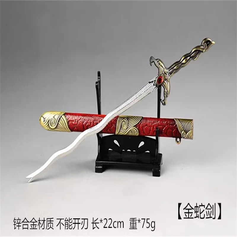 

Hot Sale 1/6 Mini Cold Weapon Toy Golden Snake Sword High Quality Model Fit 12'' Action Figures Soldier In Stock