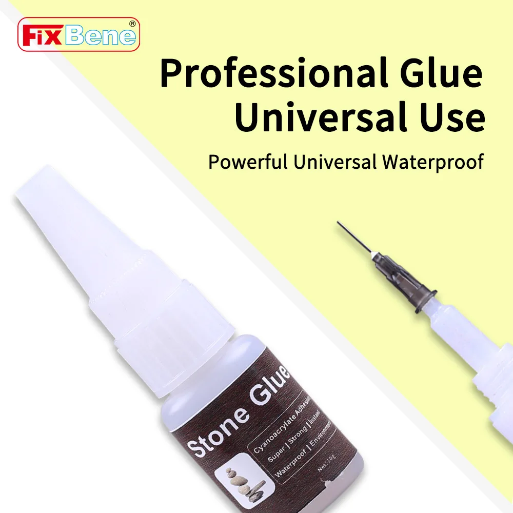 غراء الحجر إضافي قوي للغاية وواضح وسريع الجفاف، لاصق Cyanoacrylate قوي، حجر الراين الكريستالي المعدني والبلاستيك والزجاج DIY