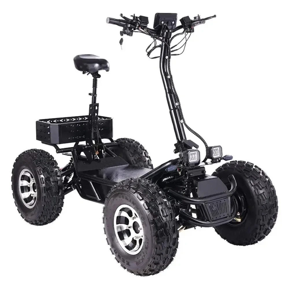 Long Range 50Ah 80Ah Four Wheeler Bikes Electric Off Road 21Inch 60V 8000W Speed 50Kh Atvs Electric Quad Bike Adult ATV Bike