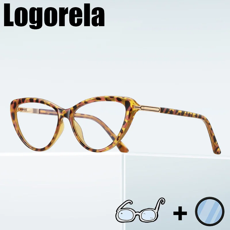 

Logorela 2232, женские оптические очки по рецепту, фотохромные очки с защитой от синего света, прогрессивные очки для близорукости и дальнозоркости