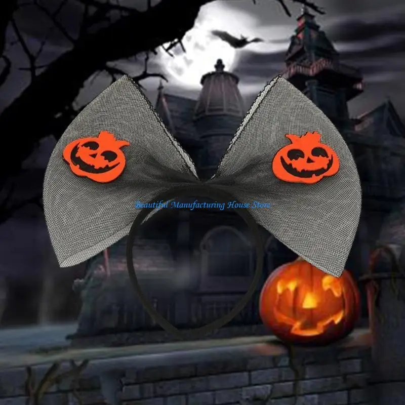 E56A Halloween kostuum hoofdbanden Halloween Cosplay Party Pompoen Spinnen