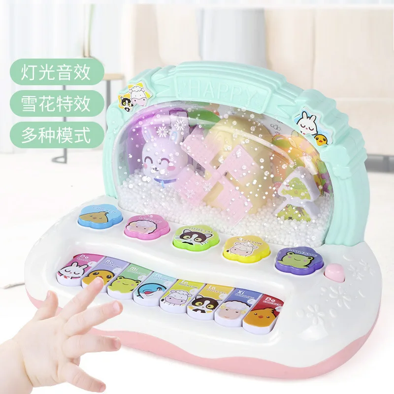 

children Baby Music Piano Toy Musical Instrument with Lights for Toddlers Early Learning Animal Keyboard Toy Gift for Boys Girls