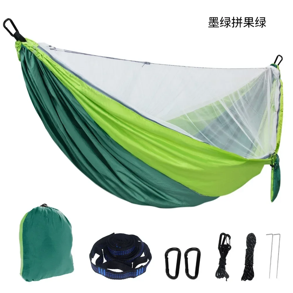 Outdoor Portable Camping Hammock - Single and Double Strap Tree Straps Camping Traveling