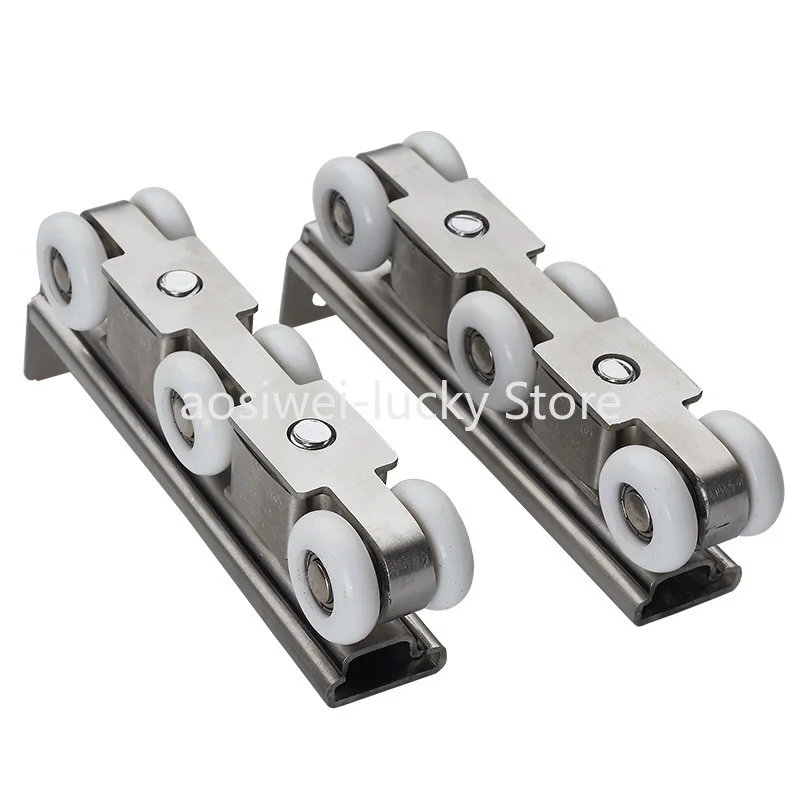 

304 stainless steel hardware Slide Doors pulley,hanger roller,hanging rail wheels,High load-bearing,Sliding door track rail