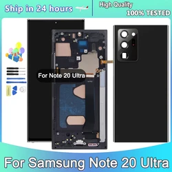 TFT Tested For for Samsung Note 20 Ultra with Frame Note 20 Ultra N985F N985F/DS Lcd Display Digital Touch Screen Replacement